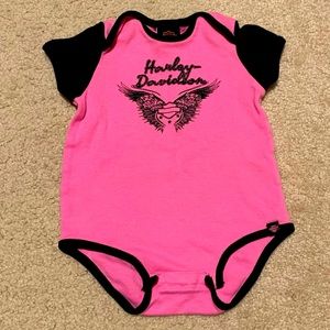 Harley-Davidson Glitter Raglan Onesie